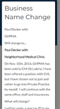 Mobile Screenshot of drpauldecker.com